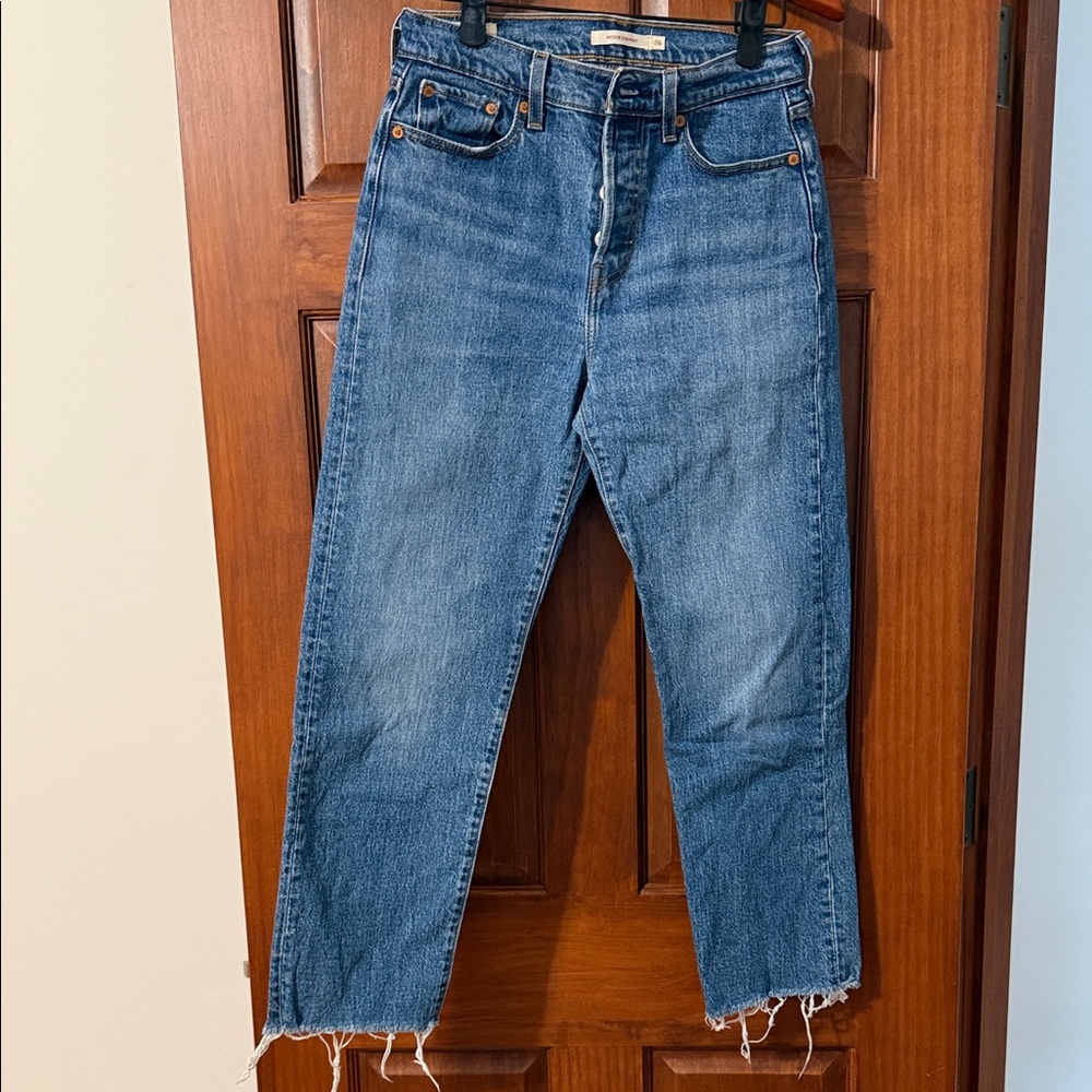 Levi's Women's Wedgie  Straight Jeans in Classic Blue